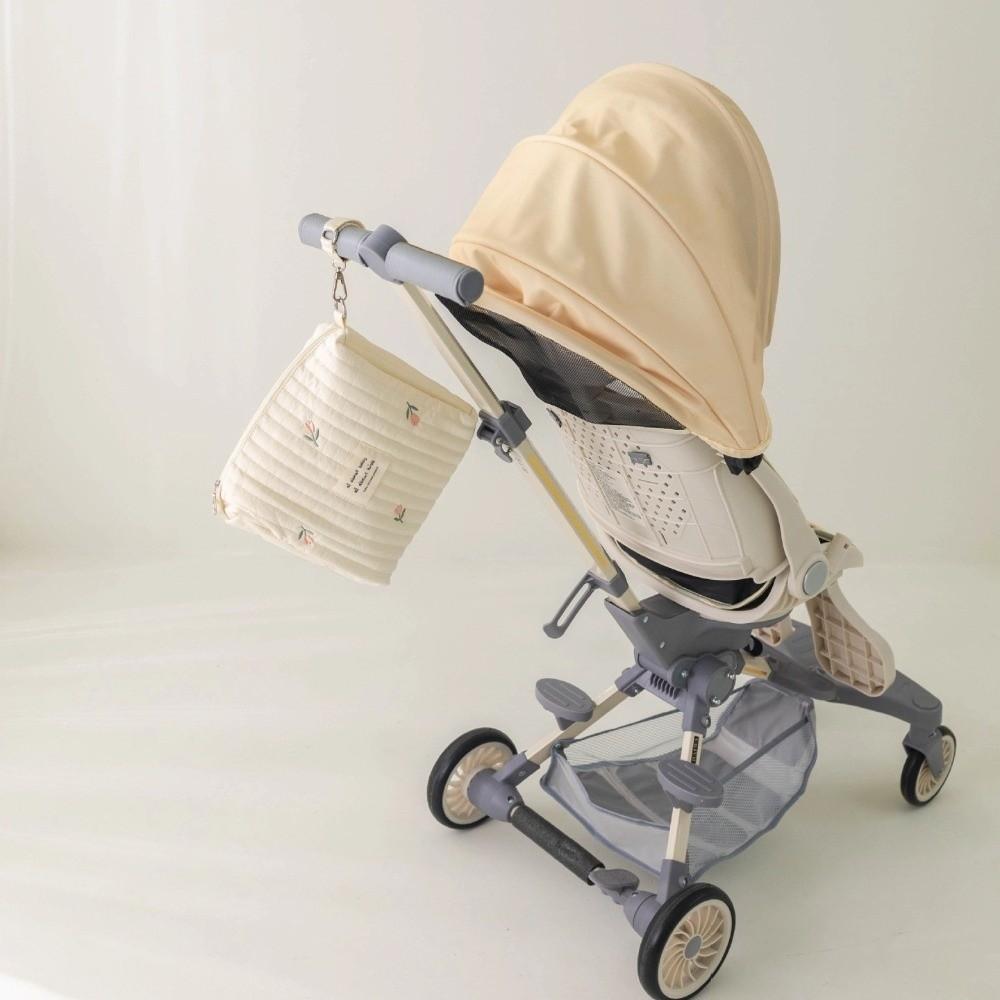 Zipper Stroller Hanging Bag Cute Print Mommy Bag Ins Makeup Bags  Baby