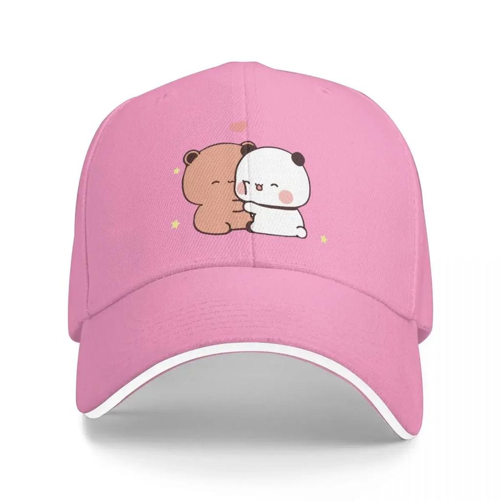 DuDu Bear and BuBu Pandas Love Baseball Cap Golf Hat sun hat  birthday Womens Hats For The Sun Mens