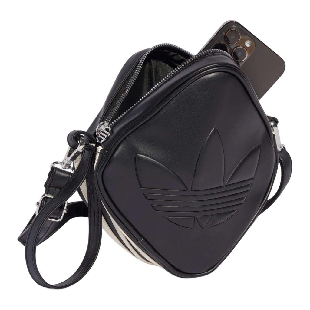 New Adidas Originals Polyurethane Shoulder Bag Regular Unisex Black JC6004