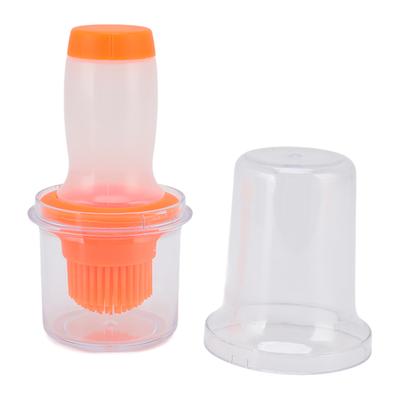 Oil Dispenser Bottle 60ml Food Grade Silicone Squeeze Type Brush Evenly Heat Insulation Cooking Oil