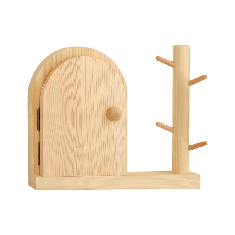 

Wood Outlet Cover Nordic Styles Natural Wood Outlet Cover for Child Pet Protections Dustproof Cover with Key Organizers 1