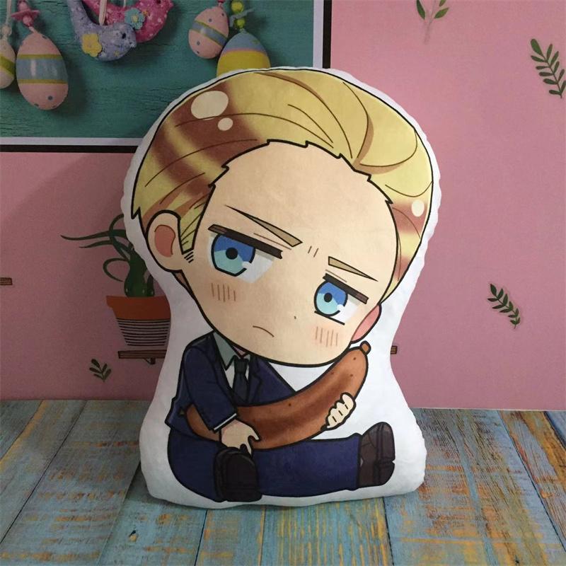 Pingente de Pelúcia Mini Axis Powers Hetalia Anime 10cm - Feliciano Vargas Arthur Kirkland Ivan Brinquedo de Pelúcia Decoração de Bolsa