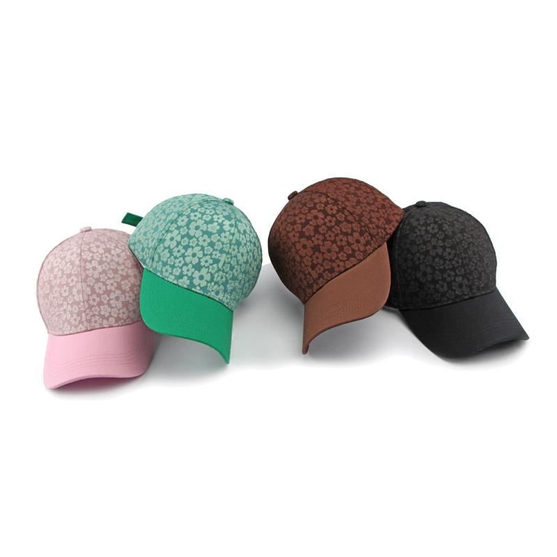 Small Flower Baseball Cap Women's Spring Summer Outdoor Sunscreen Cap Sun Visor Hats Fishing Hat Peak Cap