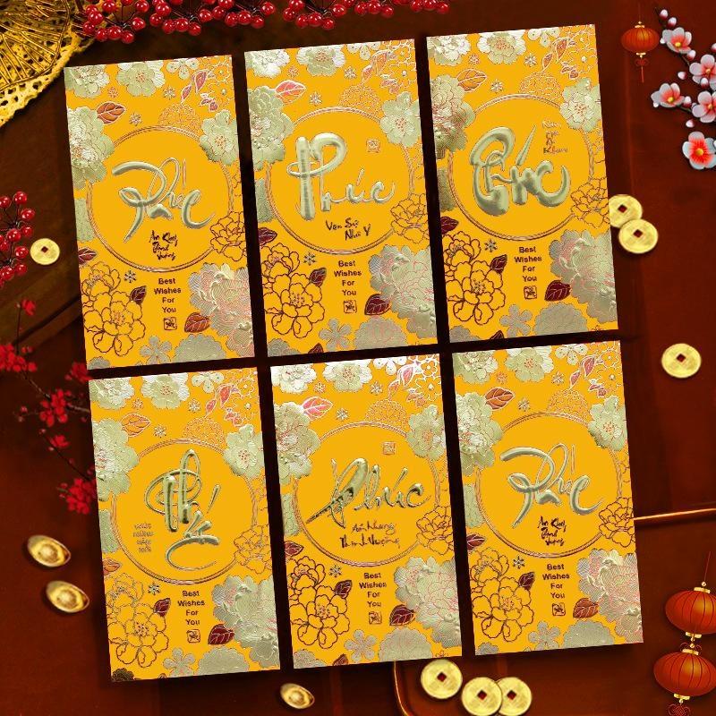 6Pcs Chinese Spring Festival Red Envelopes New Year Red Envelopes Vietnamese 2027 Goat Year Money Pockets