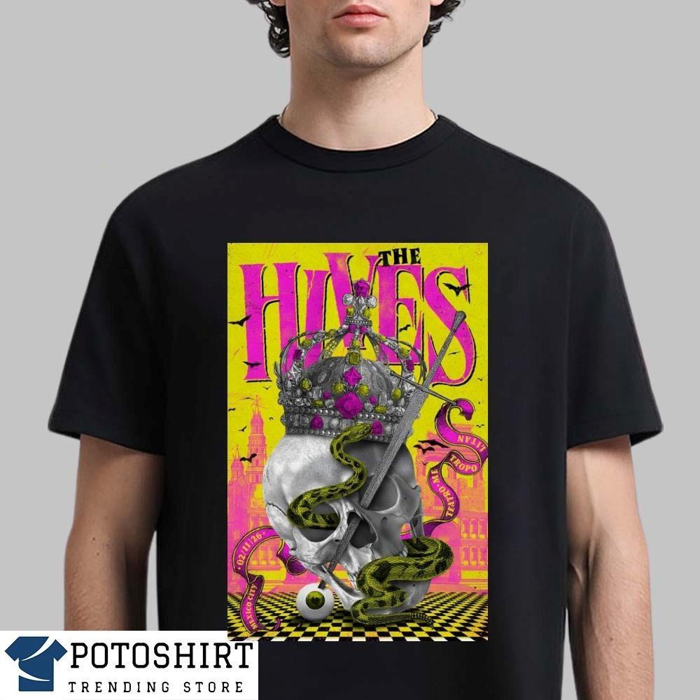 The Hives Band Poster Basic Style Tee Short Sleeve T shirt Unisex NH27111 Unisex T-Shirt L