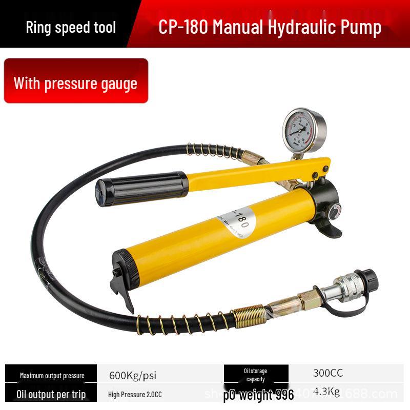 Hydraulic Manual Oil Booster Pump CP-700-2 with Pressure Gauge