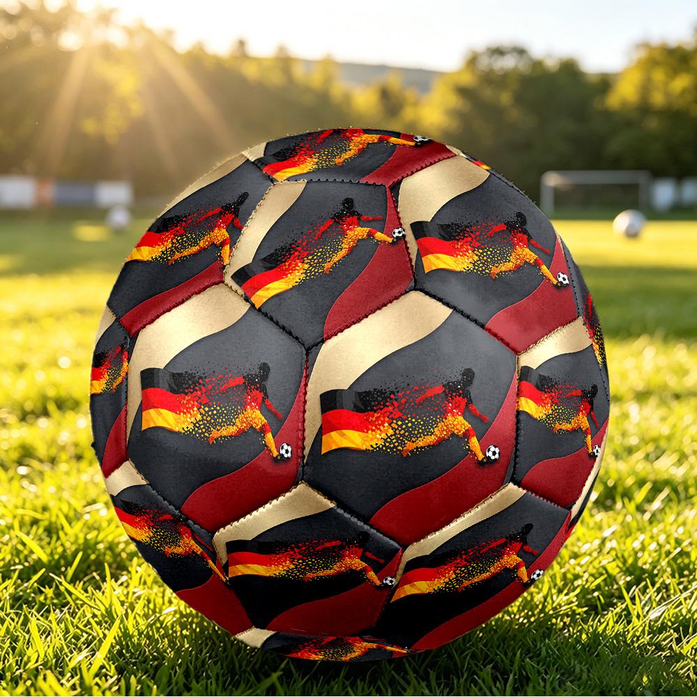 Germany Football Printed Size 5 Soccer Ball Wear Resistant Standard Adult Training Football Fan Gift for Indoor Outdoor Match Sports