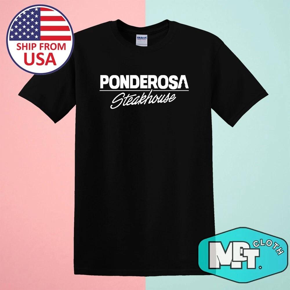 Ponderosa Steakhouse Men s Black Size S-5XL L