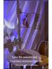 Aurora Starry Sky Projector Night Light with Bluetooth Charging - Romantic Bedside Atmosphere Lamp