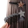 Acrylic Invisible Extra Hair Holder Teeth Extra Hair Holder Rhinestone Star Hair Comb  Daily