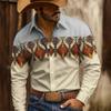 Men's Shirt 3D HD Printing Western Cowboy Style Men's Top Fashion Casual Design High Quality Comfortable Fabric