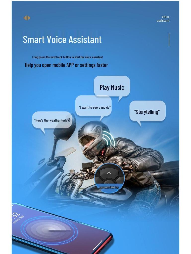 Smart Bluetooth Remote for Self-Timer & Calls, Compatible with Apple & Android Phones