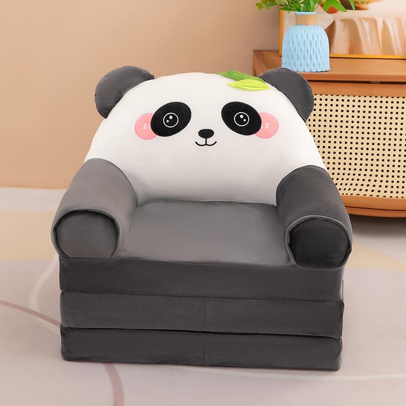 Foldable Cartoon Animal Plush Sofa Chair for Kids