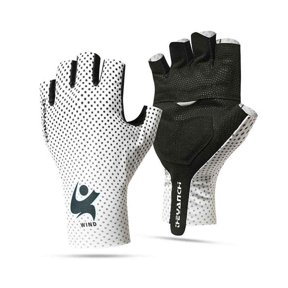 

Unisex Summer Breathable Anti-Slip Shock-Absorbing Half Finger Cycling Gloves Medium