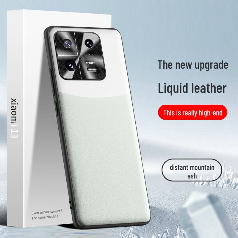 

Чехол для телефона Xiaomi 13 Liquid Leather: Защитный чехол от падения, против обрастания, доступен в виде цельного изделия Xiaomi 13