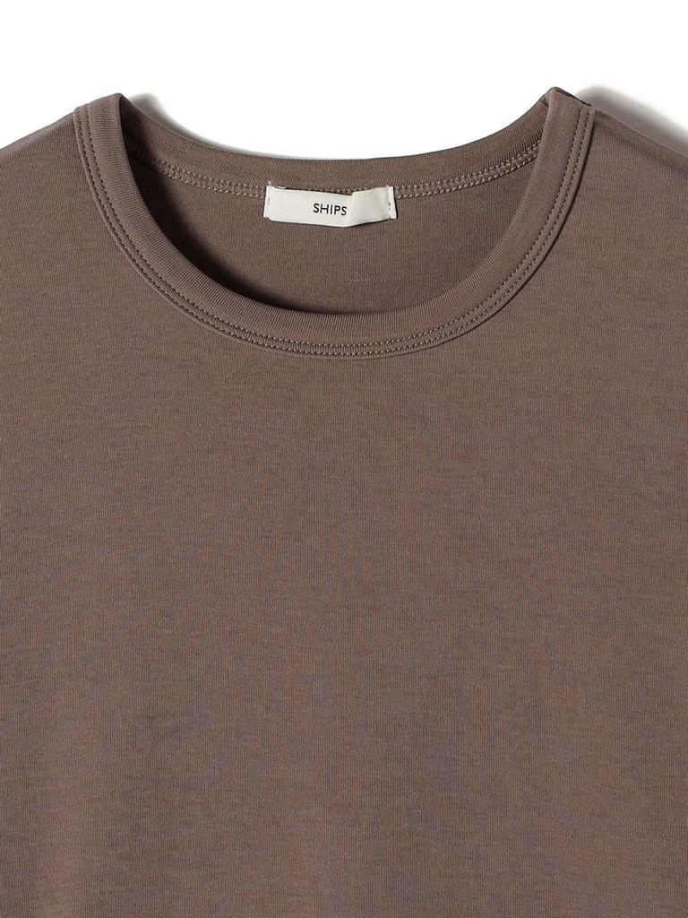 SHIPS for Women Organic Cotton Smooth Cut and Sew One 312370006 T-Shirt, Brown, Size,