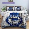 Hertha BSC Custom Name Pattern Bedding,Quilt Set Quilt Cover Pillowcase Home Birthday Gift(1 * Duvet Cover + 2 * Pillowcase, Without Core)