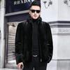 Imitation fur, imitation mink coat, men's leather jacket with fleece and thickening, imitation mink jacket, hooded men's clothing, others