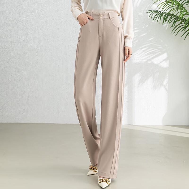 Fanzhen Women's High-Waist Wide-Leg Drape Trousers
