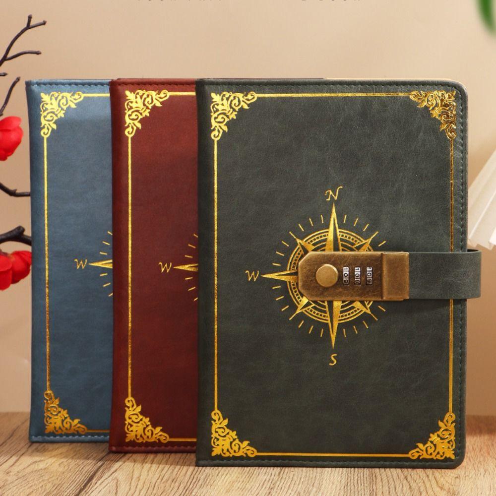 Stationery Password Notebook Protecting Secrets Travelers Journal A5 Notebook with Lock  Student