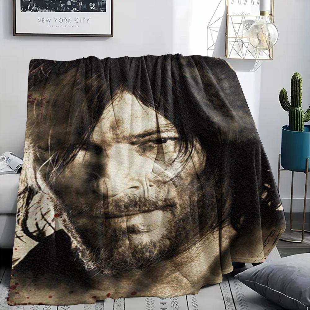 1PC THE WALKING DEAD Print Flannel Blanket, High quality Comfortable for All Seasons, Home Decor, Warmth and Comfort, Perfect for Christmas Gifts214