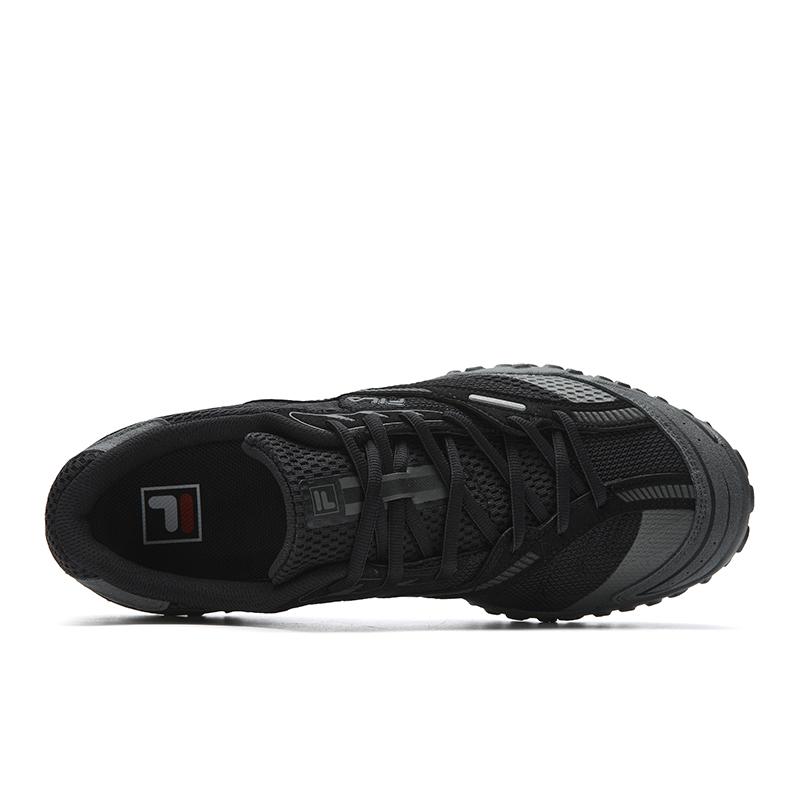 Fila ECHAPPE 2 Abrasion Resistant, Breathable, Lightweight Low Top Casual Shoes Men's Gallant Black/Shadow Black Gray F12M612164FBD