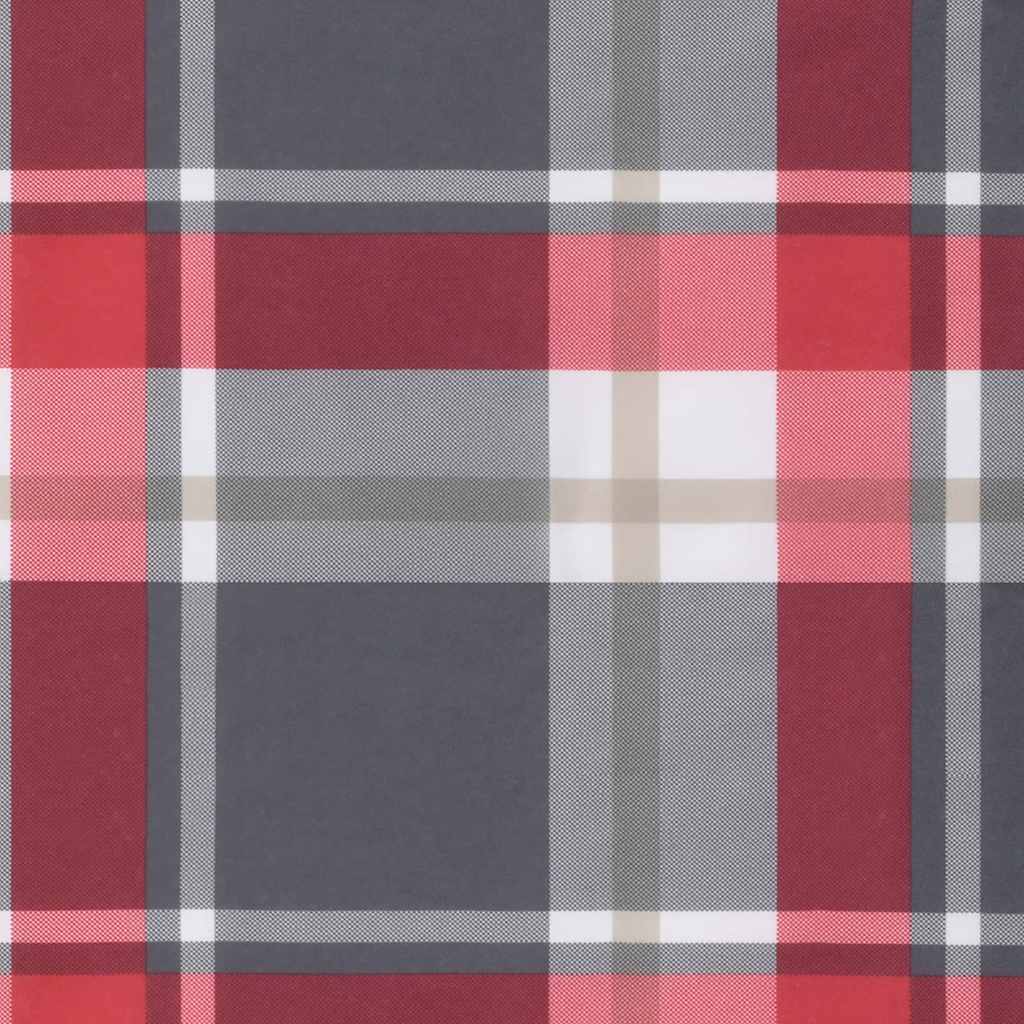 Garden Bench Cushion Red Checkered Pattern 100 X 50 X 3 Cm Oxford Fabric