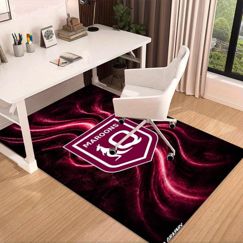 Australia Maroons Rugby Team Emblem Area Rug Office rug, Chair Rug, Decor Carpet Livingroom bedroom Mat, Large Size Fan gifts Christmas gifts