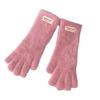 2024 Women's Winter Knitted Fingerless Touchscreen Gloves - Korean Style Long Cycling Cold Protection