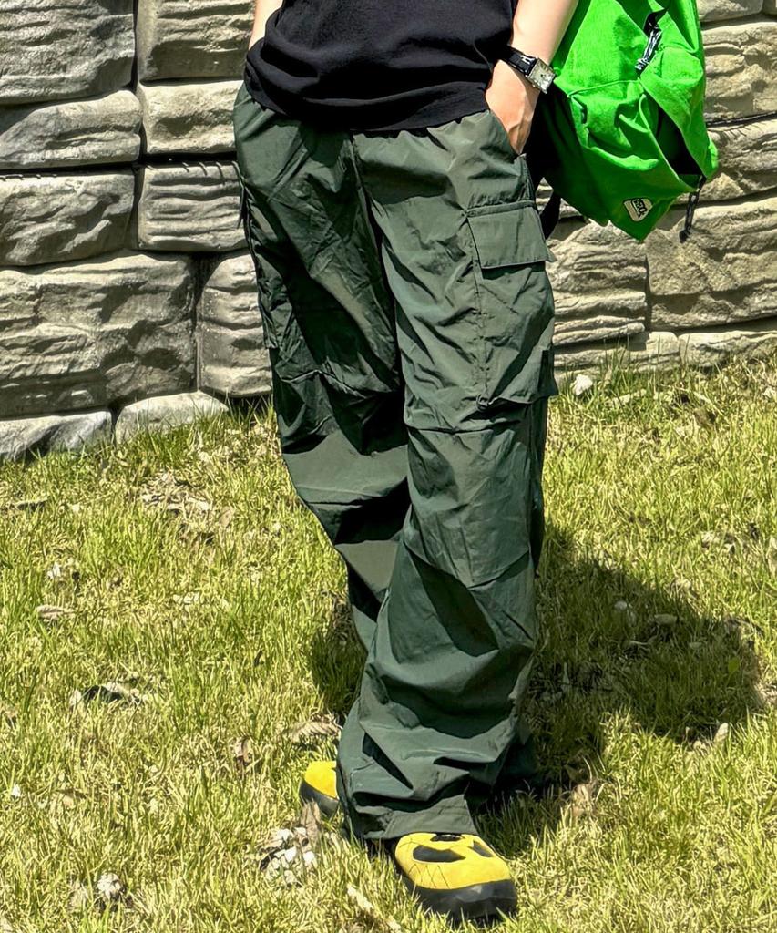 CGP Nylon Cargo Parachute Pants-Khaki(003)