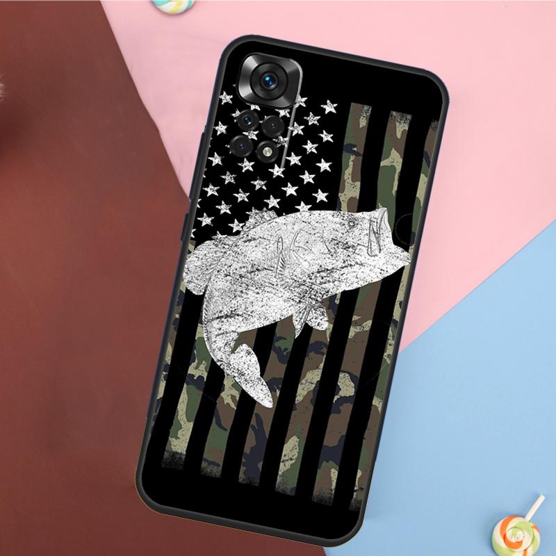 Bass Fishing Cover For Xiaomi Redmi Note 14 13 12 9 10 11 Pro 9S 10S 11S 12S Redmi 14C 10C 12C 13C Case