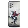 Street Art Banksy Graffiti Phone Case For Samsung S25,S24,S21,S22,S23,S30,Ultra,S20,Plus,Fe,Lite,Note,10,9,5G Black Cover