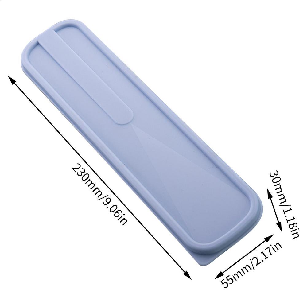 Tragbare Reise Outdoor Mehrweg Geschirr Box Schule Home Slot Design Praktische Besteck Transparent Abdeckung Besteck Fall