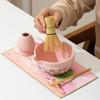 5/7pcs Japanese Matcha Ceramic Tea Set Whisk Ceramic Bowl Bamboo Scoop Sifter Spoon Tea Towel Whisk Holder Matcha Kit Tea Lovers