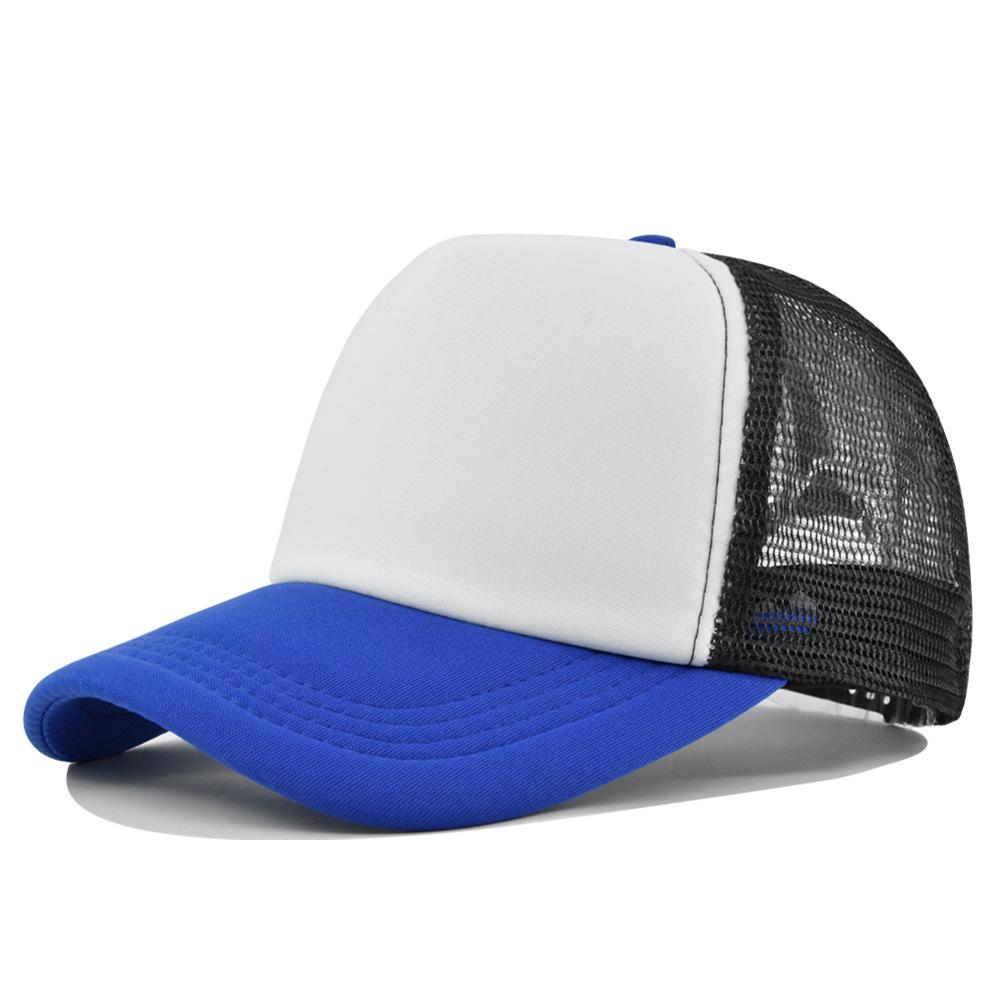 Fashion Desgin Solid Color Sponge Baseball Cap Net Cap Curved Brim Hat Sun Hat Light Mesh Sun Cap Outdoor Women Men