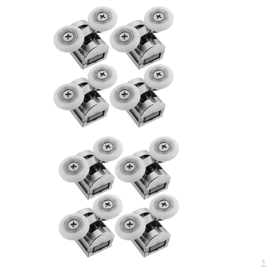 

8 шт. Ролики для душевой двери Экран для ванной Верхние скользящие колесики