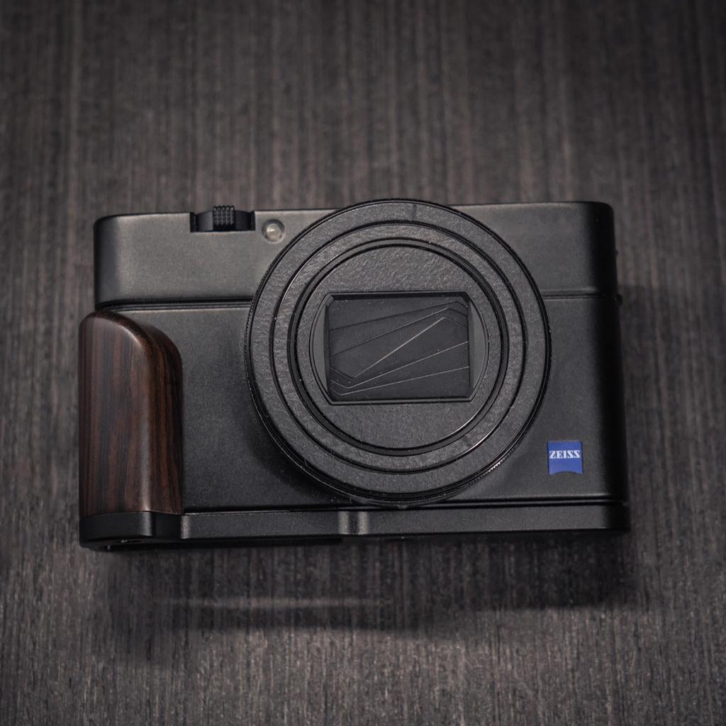 Iborrys Premium Solid Wood Camera Compatible with Sony and RX100VII with Dedicated Quick Release Plate and Premium Retro Natural Wood Handle Ebony