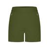 Women's Fashion Solid Color Athletic Casual Elastic Waistband Shorts with Zipper Pockets for Outdoor and Leisure Activities