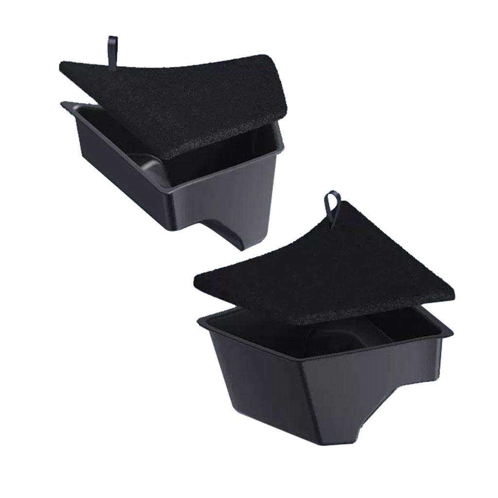 Double Car Accessory Storage Boxes for Door Compartments Heavy Duty Plastic Construction Waterproof & Scratch Resistant