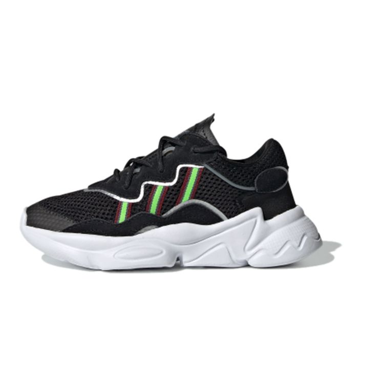

Adidas Ozweego Core Черный Солнечно-Зеленый (PS) Детские кроссовки Onix EE8288