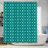 Modern Blue Square Shower Curtain Waterproof Bath Decor