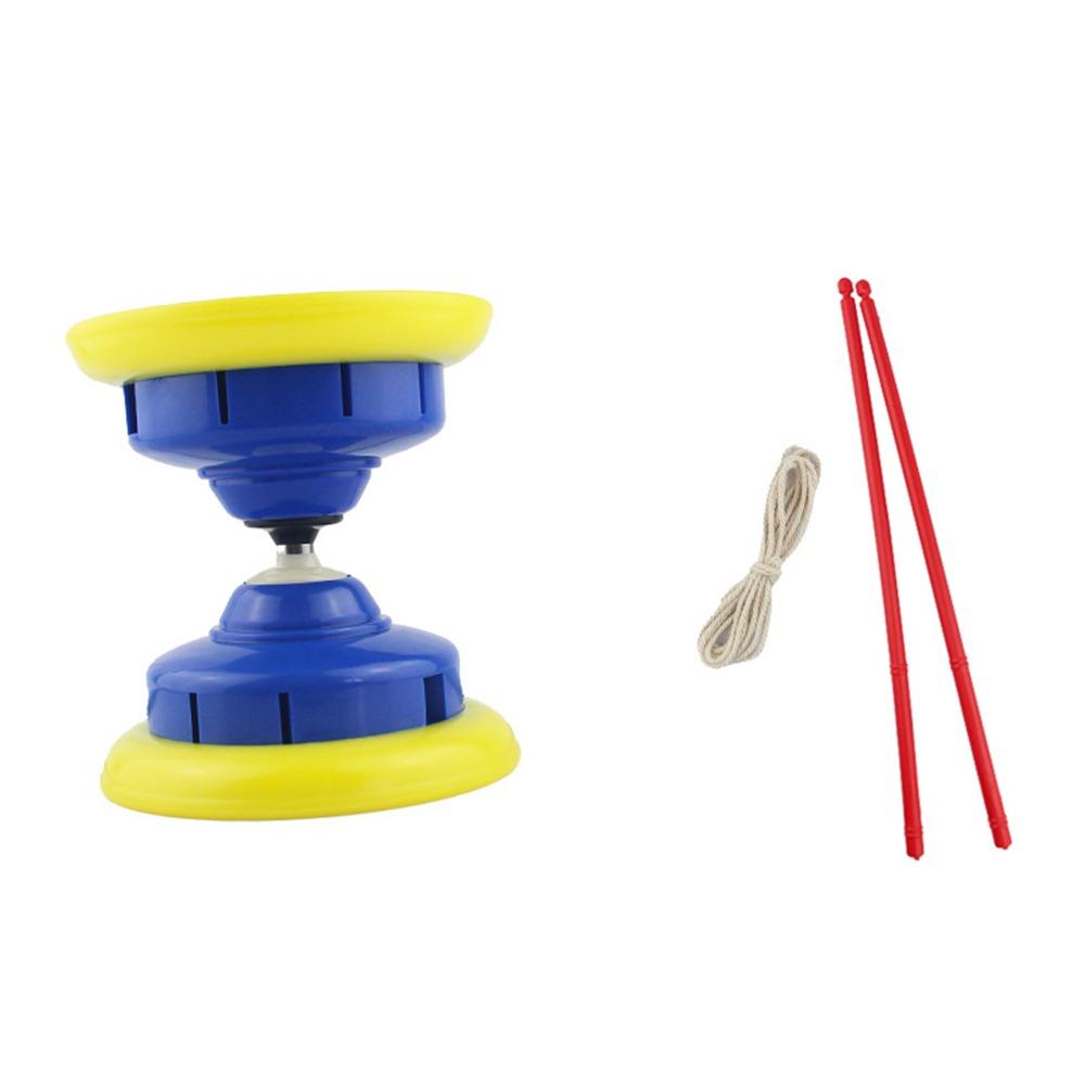 Leather Chinese Yoyo Diabolo Set Bowl Shape Diabolo Toy Portable Chinese Diabolo Child