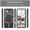 For Nothing Phone (2) Brushed Phone Case Carbon Fiber Texture TPU Back Cover