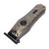 Electric Hair Clipper Vintage Metal Body High Power Low Noise Rechargeable Hair Trimmer with 3 Guide