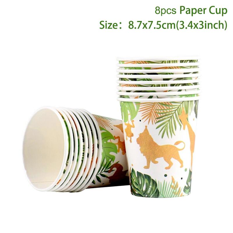 

Животные джунглей одноразовая посуда Wild One тематическая вечеринка украшения Jungle Baby Shower день рождения дети Safari тематическая вечеринка принадлежности