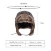 Winter Ushanka Hat Men Women's Pilot Aviator Bomber Trapper Hat Faux Fur Soft Leather Snow Cap with Ear Flaps Russian Hat