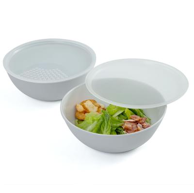 Astro Bowl 17cm X with Perforated and Holed and Saves Time with Food Microwave and Dishwasher Product Number Japanese-Made Set, White, Approx. 2,