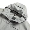 Adidas Men's Metallic Grey Hooded Sports Jacket KG5179