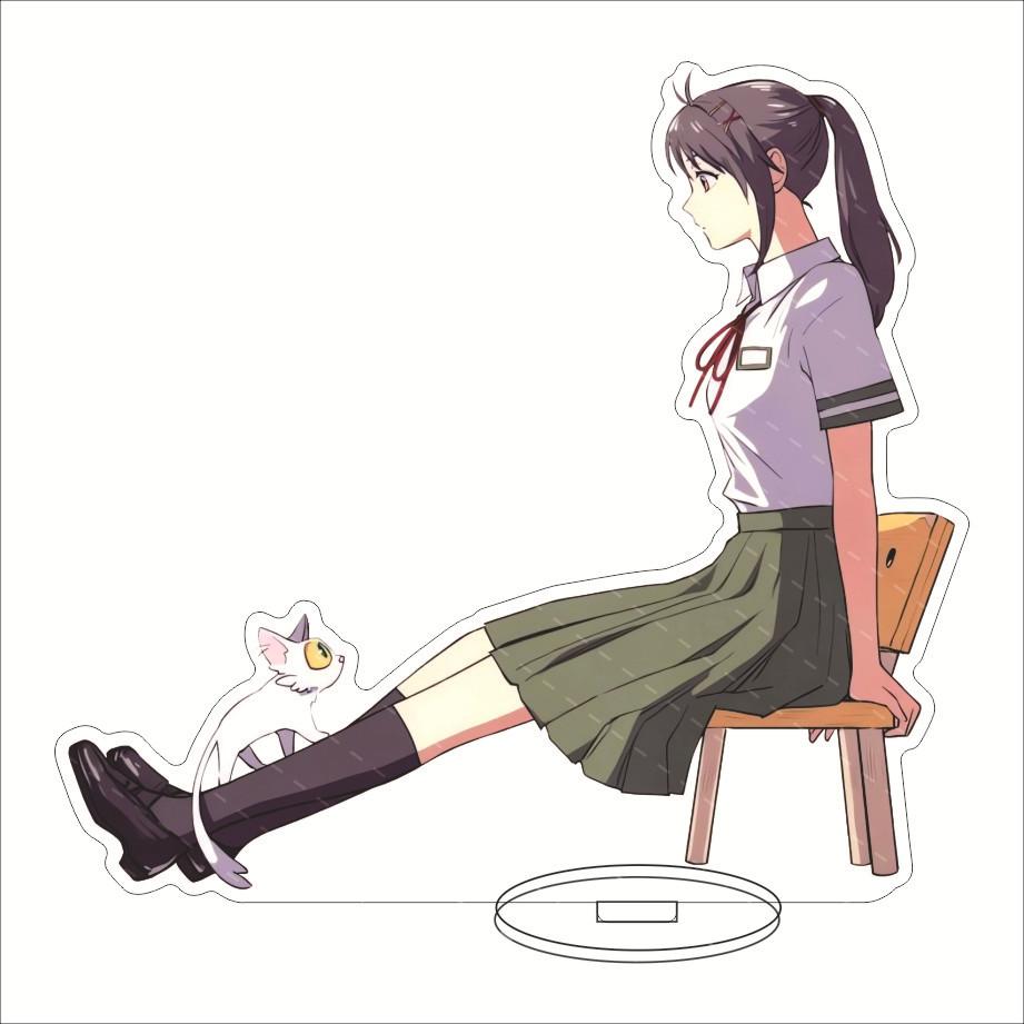 Anime Suzumeno Tojimari Suzume Movie Acrylic Stand Model Plate Decoration Desk Figure Display Girl Gift Artist Products Standee