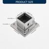 Universal Wall Mounted Pipe Bracket Heavy Duty Steel Construction Side Mount Flange Base Brackets For Closet Rod
